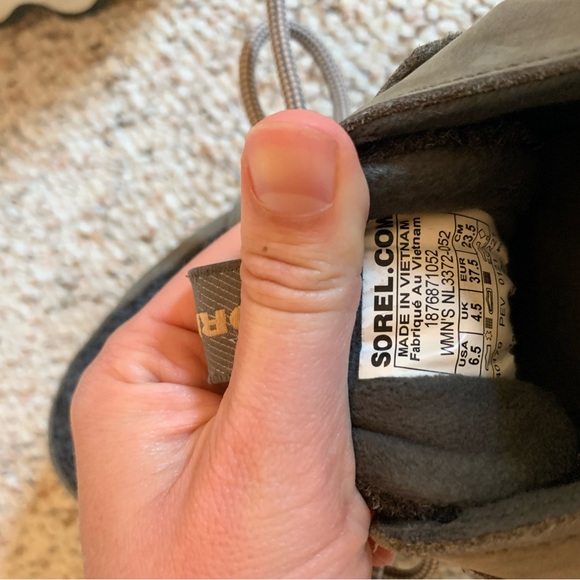 SOREL Kinetic Caribou Snow Boot in Olive/Grey - Picture 7 of 8